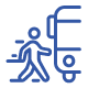 icon of a person boarding a bus